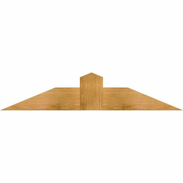 Ekena Millwork Portland Rough Sawn Timber Gable Bracket, Western Red Cedar, 48"W x 10"H x 4"D x 6"F, 5/12 Pitch GBW048X10X0406POR00RWR - main